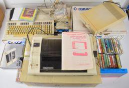 Commodore 128 personal computer with a 1571 disk drive, 1530 datasette unit, Seikosha GP-500VC