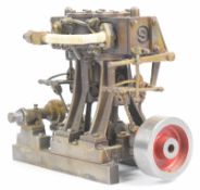 Stuart D10 twin cylinder live steam engine with Stephenson's link reversing gear, displacement