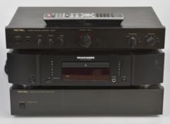 Hi-Fi separates comprising Rotel RC-971 control amplifier, RC-971 Mk II power amplifier and