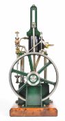 Bernard Walker, Stuart James Coombes single cylinder live steam engine with spoked flywheel,