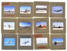 Terence Burke Collection approximately 350 35mm colour aviation slides, swapped by Mr Burke with