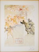 Salvador Dali (1904-1989) colour wood engraving Divine Comedy Purgatory 25 Rising to the Seventh