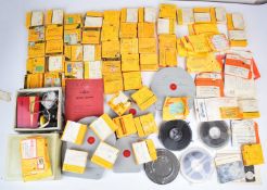 Approximately eighty amateur cine films circa 1950's and 1960's, together with a book titled