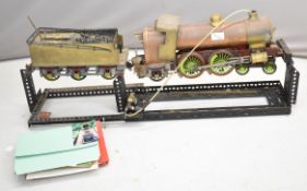 Part built 3½ inch gauge Masie 4-4-2 live steam tender locomotive, comprising frames with all wheels