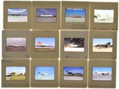 Terence Burke Collection approximately 600 35mm colour aviation slides, labelled by Mr Burke as