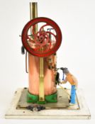 Radiquet French late 19th century coal fired vertical boilered single cylinder live steam stationary