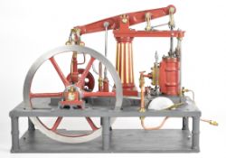 Model Engineer Beam M.E. live steam engine, having working governor and Watt's parallel motion,