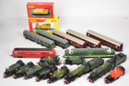 Thirteen Hornby and Bachmann 00 gauge model railway locomotives comprising ten tank engines and