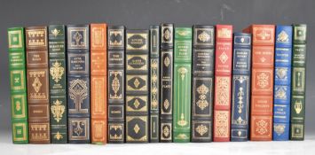 [Bindings] Collection of Franklin Library leather bindings to include Faust by Goethe. The Decameron