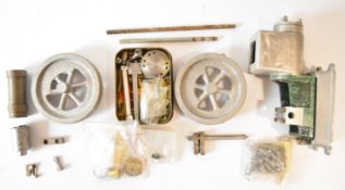 Little Wonder model hit and miss petrol engine castings and parts comprising part machined aluminium