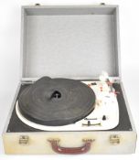 Garrard 4HF portable record player, serial number 555402.