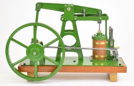 Douglas Russell of Fraserburgh single cylinder live steam beam engine, with wooden lagged
