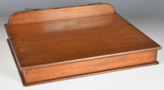 Howard chair mahogany writing / reading lectern or stand with dog tooth and ratchet easel back,