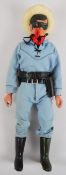 Marx Toys vintage 'The Lone Ranger' action figure with fabric outfit, hat, mask, belt,