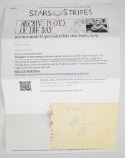 Muhammed Ali signed autograph on the reverse of a ticket to the 27th Frankfurt Bookfair in 1975 (