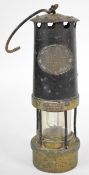 Thomas Williams of Aberdare miner's lamp, impressed S. Tucker no. 136, H34cm