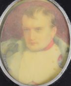 Florence Emily Bennett 19th or early 20th century portrait miniature on ivory of Napoleon Bonaparte,
