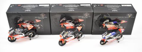Three Paul's Model Art Minichamps 1:12 scale diecast model MotoGP Valentino Rossi motorbikes