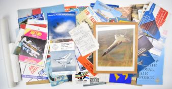 Terence Burke Collection, air show and aviation brochures to include SBAC Farnborough 1954, 1955,