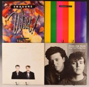 Thirty LPs and fifteen 12