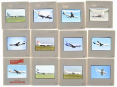 Terence Burke Collection approximately 2200 35mm colour aviation slides, circa 1983-84, to include