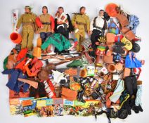 Five Gabriel Industries 'The Lone Ranger' action figures to include Tonto, Red Sleeves and El