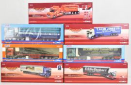 Seven Corgi Hauliers of Renown diecast model heavy goods vehicles to include Foden Alpha Houghton