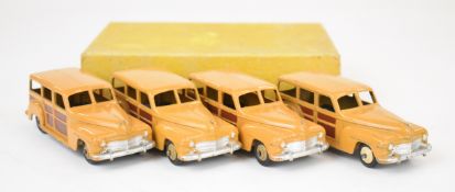 Four Dinky Toys diecast model Estate Cars, 27F, in original trade box.