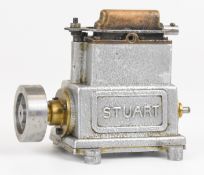 Stuart Star twin cylinder enclosed live steam engine, with aluminum crankcase and turned solid