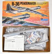 Monogram B-36 Peacemaker 1:72 scale plastic model aeroplane kit, 5703, in original box with