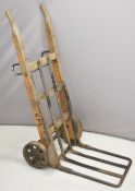 Vintage GPO sack truck or parcel trolley, painted with GPO to side