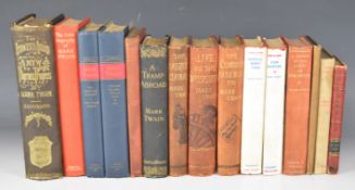 Collection of Mark Twain books to include a first edition of The Innocents Abroad illustrated with