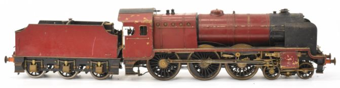Henry Greenly 3½ inch gauge LMS Royal Scot live steam locomotive, with coal fired copper boiler