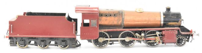 3½ inch gauge 2-6-0 live steam tender locomotive with coal fired copper boiler, Walschaerts valve