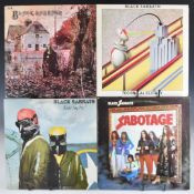 Thirteen Hard Rock  / Heavy Metal LPs comprising Led Zeppelin Presence, II, Houses Of The Holy and