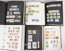 A GB Commonwealth mint and used stamp collection in six albums,