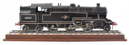 Martin Evans 3½ inch gauge Jubilee 2-6-4 live steam tank locomotive, the copper boiler having twin