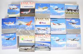 Fifteen Dragon 1:400 scale diecast model aeroplanes to include Air China A330-200, Kenya Airways
