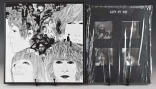 Two Beatles box sets comprising Revolver super deluxe five CD set with book and Let It Be deluxe set