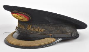 1961 'Station Master' railway hat, with maker's name 'J. Compton Sons and Webb, London 1961' within