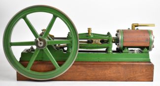 Large Victorian or early 20th century single cylinder live steam workshop or mill engine, with 27.