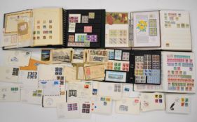 A large collection of stamps from Switzerland, mostly used, from early sitting Helvetias imperf to