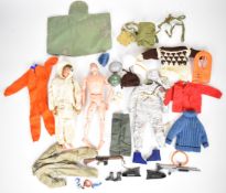 Two vintage Palitoy Action Man figures, one flock haired the other painted, together with a