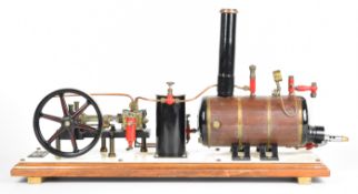 Maxwell Hemmens live steam single cylinder live steam plant, the gas fired boiler having water gauge