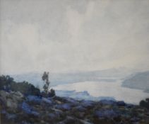 William Heaton Cooper RI (British, 1903-1995) watercolour Lake District landscape 'The Glittering