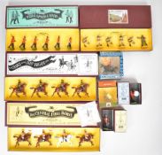 Eight Britains and similar painted metal and plastic toy soldier boxed sets to include The Queen's