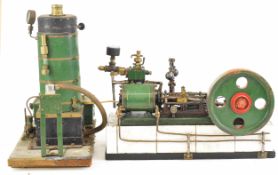 Large single cylinder live steam workshop or similar engine with 18cm flywheel, the eccentric