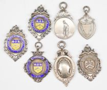 [Local Interest] Small group of vintage 1920’s fob medals hallmarked Birmingham and several with