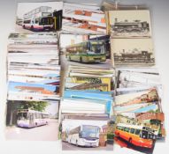 Railway, aviation, bus and car postcards and photographs including Great Western steam