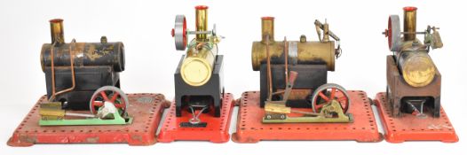 Four Mamod live steam engines comprising two SE1 or SE1A and two MM2